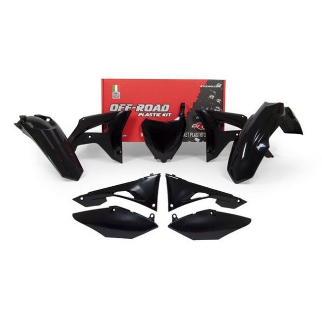 RACETECH RACETECH Plastic Kit - Black Honda CRF