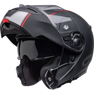 BELL BELL SRT Modular Helmet - Hartluck Jamo Matte/Gloss Black/Red  - XL/Black