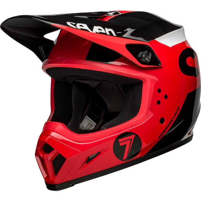 BELL BELL MX-9 Mips Helmet - Seven Phaser Matte Red/Black  - S/Noir & Rouge