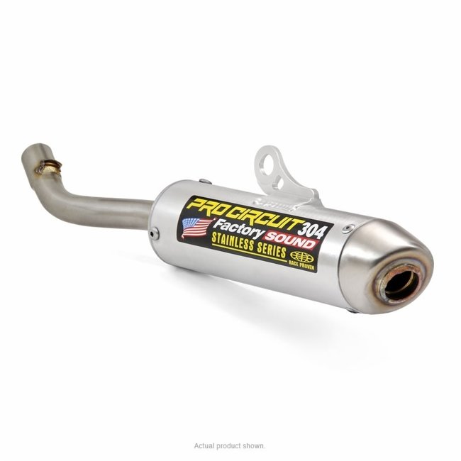 PRO CIRCUIT PRO CIRCUIT 304 Muffler Brushed Aluminum/Stainless Steel End Cap Yamaha YZ125