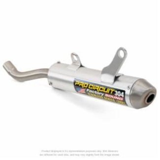 PRO CIRCUIT PRO CIRCUIT 304 Muffler Brushed Aluminum/Stainless Steel End Cap Yamaha YZ85