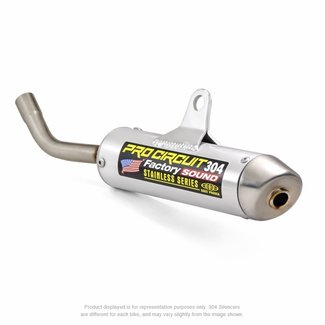 PRO CIRCUIT PRO CIRCUIT 304 Muffler Brushed Aluminum/Stainless Steel End Cap KTM/Husqvarna