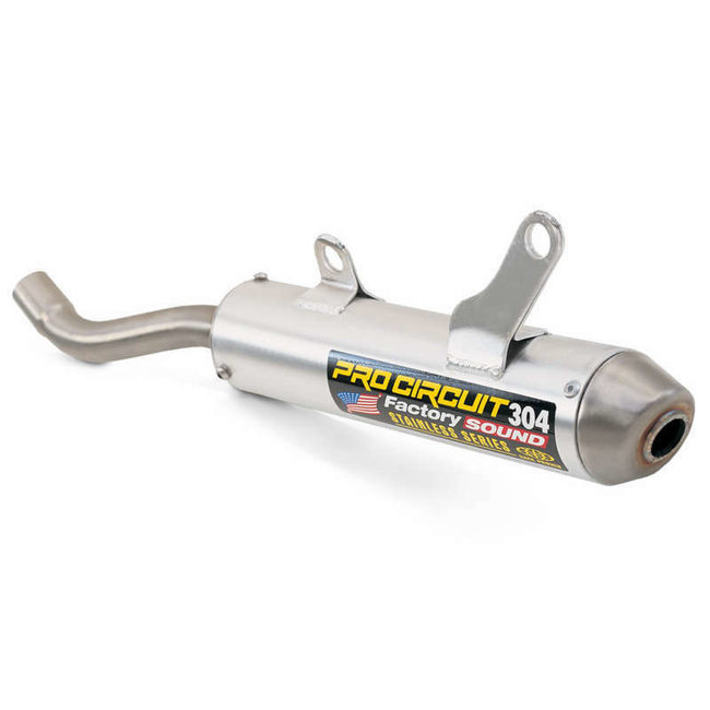 PRO CIRCUIT PRO CIRCUIT demper 304 geborsteld aluminium/RVS eindkap Kawasaki KX125