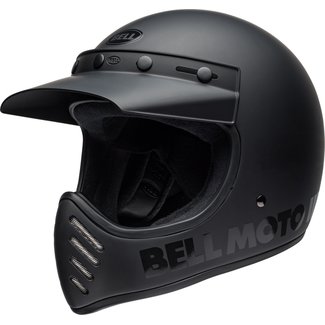 BELL BELL Moto-3 Classic Helmet - Matte/Gloss Blackout  - S/Mat black & Zwart