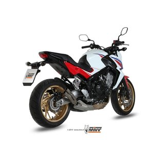 MIVV DEMPER MIVV DOUBLE GUN HONDA CB/CBR 650 F 14-15 TITANIUM VOLLEDIG