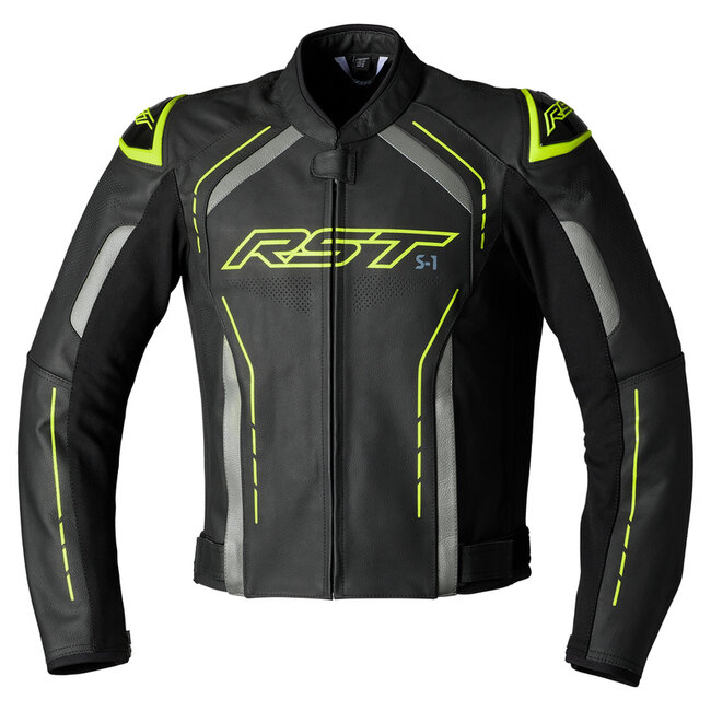 RST RST leather Jacket S1 Men - Neon yellow  - S/Fluo  Geel & Neon geel