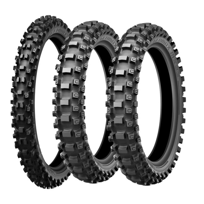 DUNLOP DUNLOP 3 banden GEOMAX MX33 80/100-21+ 2 X 100/90-19