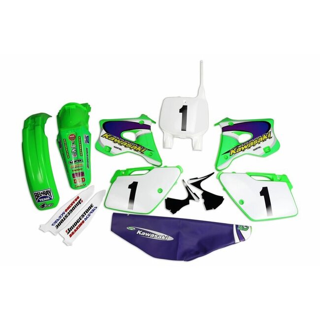 UFO UFO Plastic & Graphic Kit EMIG Team USA Replica Kawasaki KX125/250