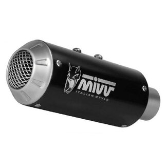 MIVV MIVV MK3 Universal Muffler Black Stainless Steel - Right Side