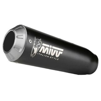 MIVV MIVV X-M1 Universal Muffler Black Stainless Steel - Right Side