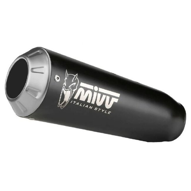 MIVV MIVV X-M1 Universal Muffler Black Stainless Steel - Right Side