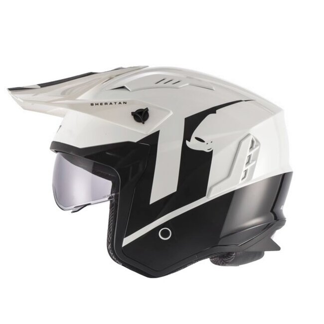 UFO UFO Helmet Sheratan - white  - L/White & Zwart