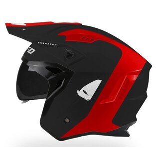 UFO UFO Helmet Sheratan - black  - L/Rood & Zwart