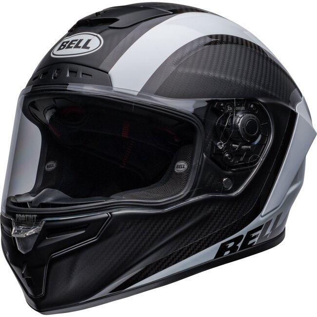 BELL BELL Race Star Flex DLX Tantrum 2 Helmet - Black/White  - M/Wit & Zwart
