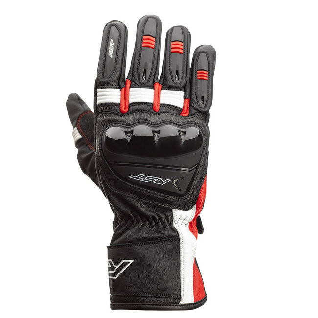 RST RST Pilot CE Handschoenen leer zwart/rood/wit maat XL  - XL/Rood
