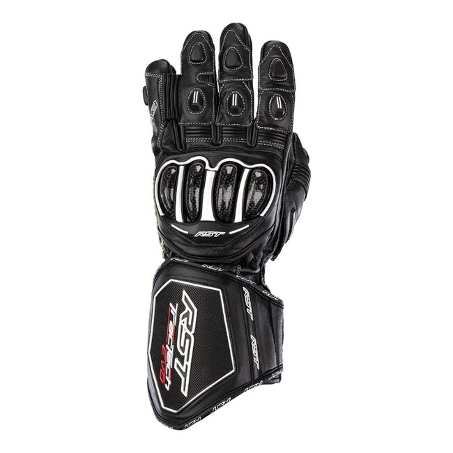 RST RST TracTech Evo 4 Leather Gloves - Black Size XS  - XS/Black