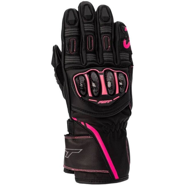 RST RST Ladies S1 CE Handschoenen dames - Neon roze - Maat 8/L  - M/Neon roze & Roze & Zwart