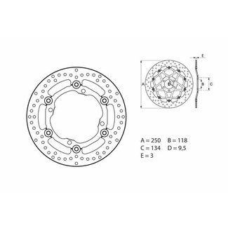 BREMBO BREMBO Serie Oro ronde zwevende remschijf