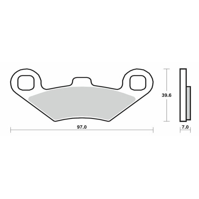 BREMBO BREMBO Scooter Remblokken - 07104XS Gesinterd metaal