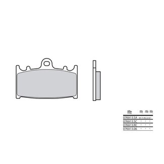 BREMBO BREMBO Street Remblokken - 07KA13LA Gesinterd metaal