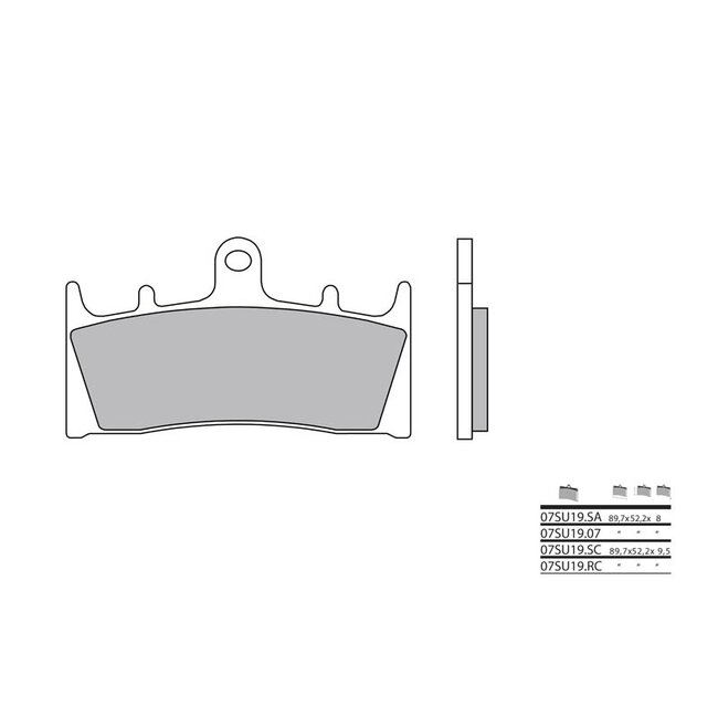 BREMBO BREMBO Street Sintered Metal Brake pads - 07SU19LA