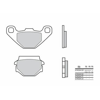 BREMBO BREMBO Street Carbon Ceramic Brake pads - 07KS0432