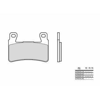 BREMBO BREMBO Competition Carbon Ceramic Brake pads - 07HO45RC