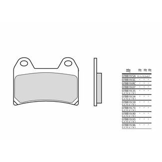 BREMBO BREMBO Competition Carbon Ceramic Brake pads - 07BB19RC