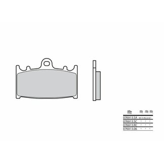 BREMBO BREMBO Competition Carbon Ceramic Brake pads - 07KA13RC