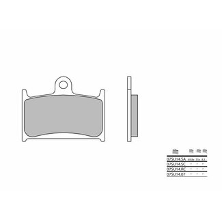 BREMBO BREMBO Competition Carbon Ceramic Brake pads - 07SU14RC