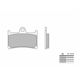 BREMBO BREMBO Street Sintered Metal Brake pads - 07YA23SA