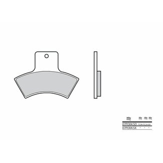 BREMBO BREMBO Off-Road Remblokken - 07PO04SD Gesinterd metaal