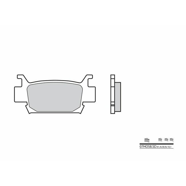 BREMBO BREMBO Off-Road Sintered Metal Brake pads - 07HO58SD