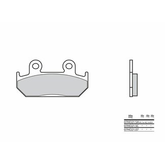 BREMBO BREMBO Street Carbon Ceramic Brake pads - 07HO2107