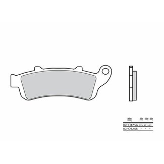 BREMBO BREMBO Street Remblokken - 07HO42SA Gesinterd metaal