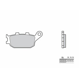 BREMBO BREMBO Street Sintered Metal Brake pads - 07HO36SP