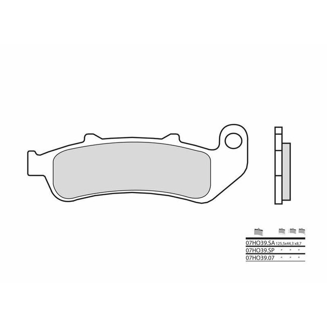 BREMBO BREMBO Street Remblokken - 07HO39SA Gesinterd metaal