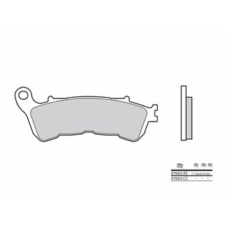 BREMBO BREMBO Scooter Remblokken - 07063XS Gesinterd metaal