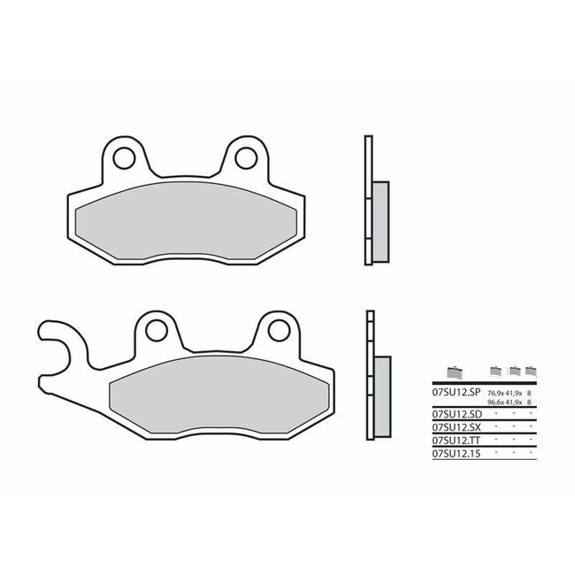 BREMBO BREMBO Off-Road Remblokken - 07SU12SD Gesinterd metaal