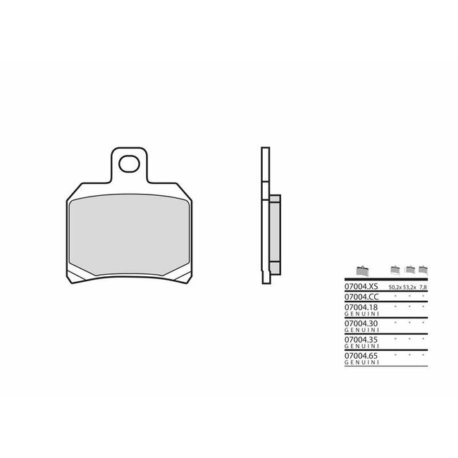 BREMBO BREMBO Scooter Carbon Ceramic Brake pads - 07004