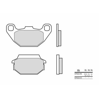 BREMBO BREMBO Scooter Carbon Ceramic Brake pads - 07022