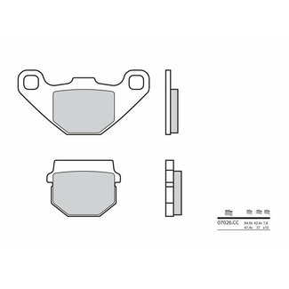 BREMBO BREMBO Scooter Remblokken - 07026 Carbon Ceramic