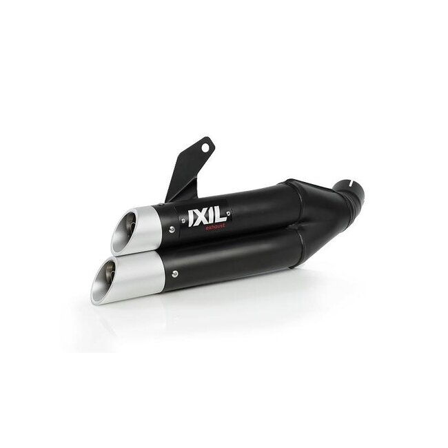 IXIL IXIL Dual Hyperlow L3XB Silencer Stainless Steel Black / Aluminium - Honda CBR500R - XH6334XB