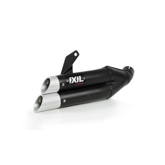 IXIL IXIL Dual Hyperlow L3XB Silencer Stainless Steel Black / Aluminium - Kawasaki Ninja 250/300R - XK7336XB