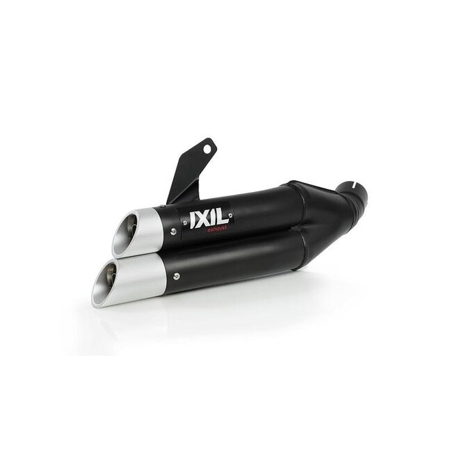 IXIL IXIL Hyperlow Full Exhaust System Stainless Steel Black / Aluminium Polished - Kawasaki Z650/Ninja 650 - XK7356XB
