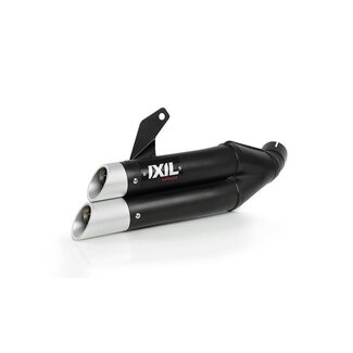 IXIL IXIL Dual Hyperlow L3XB Silencer Stainless Steel Black / Aluminium - Kawasaki Z750S - XK7371XB