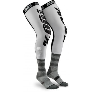 100% 100% REV KNEE BRACE MOTO SOKKEN GREY S/M - CROSS SOKKEN