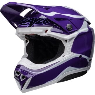 BELL BELL Moto-10 Spherical Helmet Slayco - Purple/White  - S/Blanc & Violet