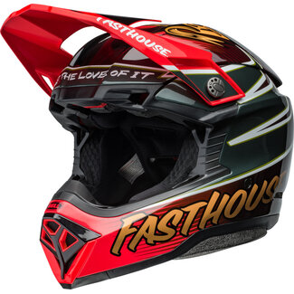 BELL BELL Moto-10 Spherical Helmet - Fasthouse DITD 24 Gloss Red/Gold