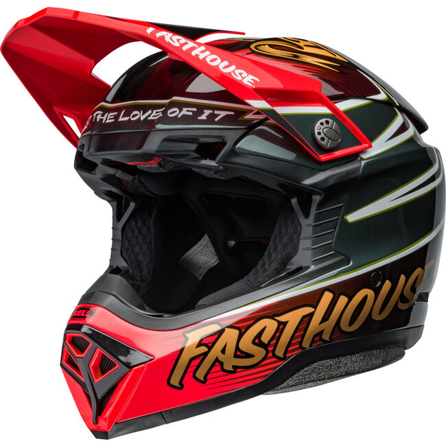 BELL BELL Moto-10 Spherical Helmet - Fasthouse DITD 24 Gloss Red/Gold